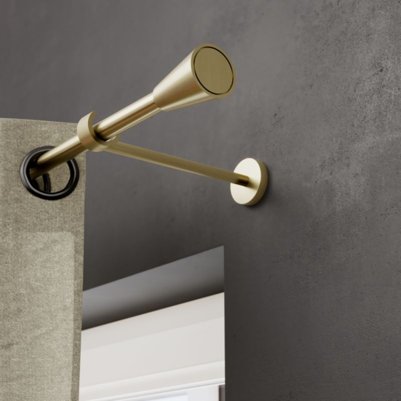Drążek GoodHome Elasa 19 mm 200 cm złoty