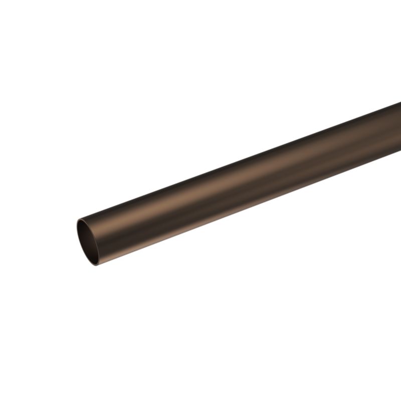 Drążek GoodHome Kozani 19 mm 200 cm brązowy