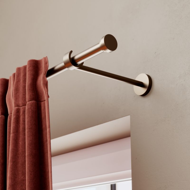 Drążek GoodHome Kozani 19 mm 240 cm brązowy