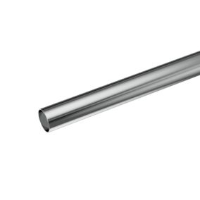 Drążek GoodHome Olympe 19 mm 200 cm szary