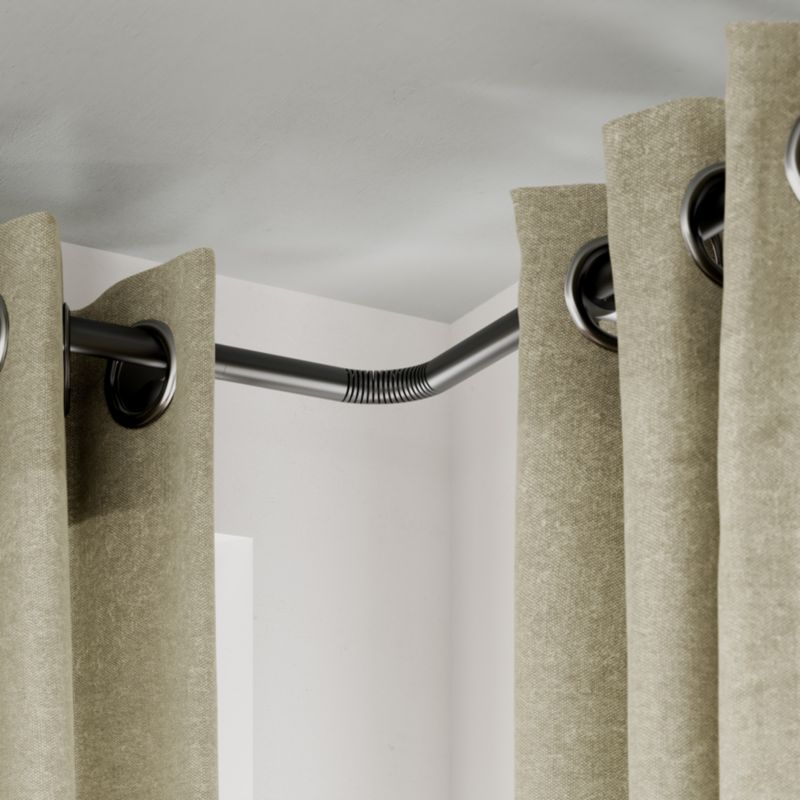 Drążek GoodHome Tinos 19 mm 160 cm szary