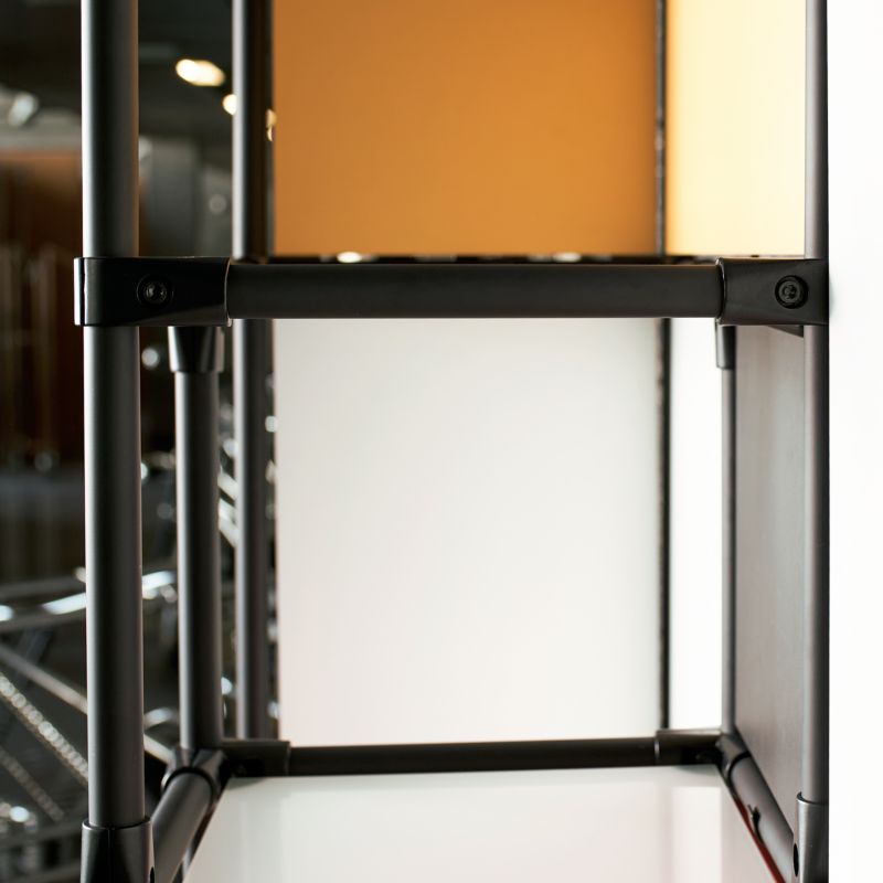 Drążek meblowy Shop Line fi 25 mm 200 cm czarny