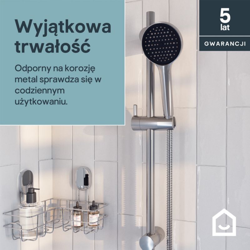 Drążek prysznicowy GoodHome Maza chrom