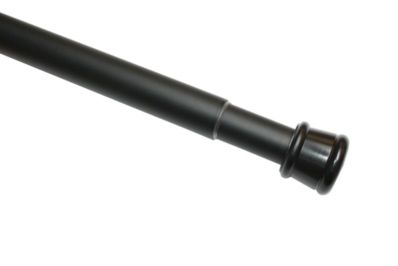 Drążek rozporowy do zasłon Gardinia regulowany 130-220 cm czarny