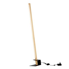Drewniana Lampa Podłogowa SPOT Light 1xLED 24V Zintegrowany 19W Dąb Olejowany FSC z Akcentem Czerni, 1 szt.
