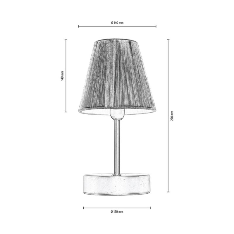 Drewniana Lampa Stołowa SPOT Light  1xE14 Max.40W Naturalna Brzoza FSC z Czerwono Czarnym akcentem, 1 szt.