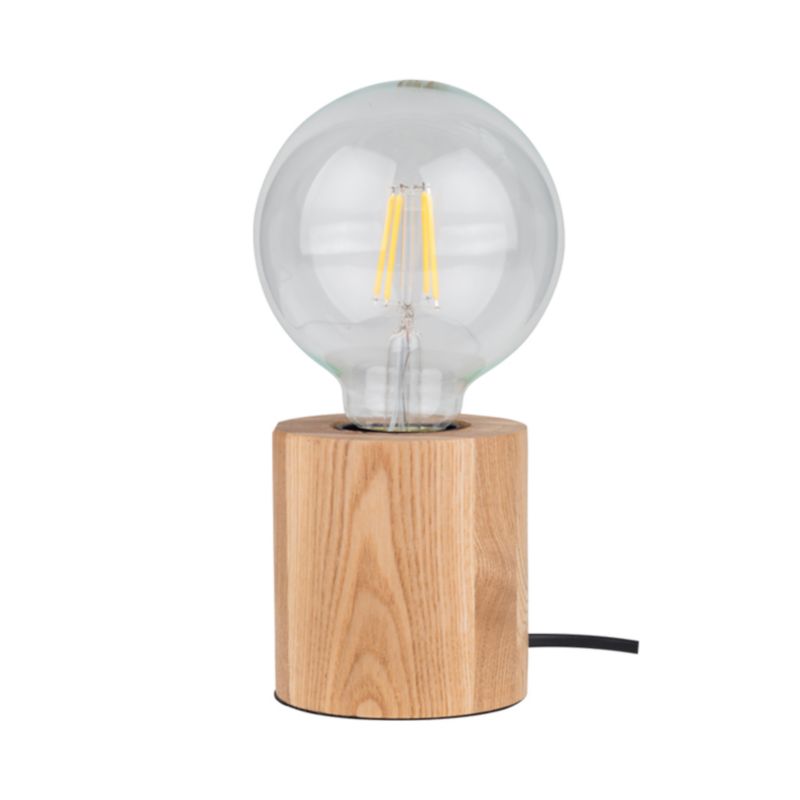 Drewniana Lampa Stołowa SPOT Light 1xE27 Max.25W Dąb Olejowany FSC, Polski Producent, 1 szt.