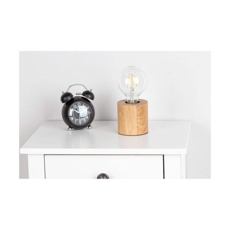 Drewniana Lampa Stołowa SPOT Light 1xE27 Max.25W Dąb Olejowany FSC, Polski Producent, 1 szt.