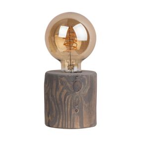 Drewniana Lampa Stołowa SPOT Light  1xE27 Max.25W Drewno Sosnowe Szare FSC, Polski Producent, 1 szt.