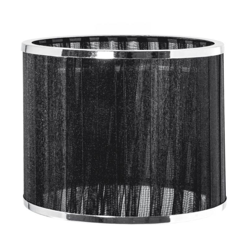 Drewniana Lampa Stołowa SPOT Light  1xE27 Max.25W Naturalna Brzoza FSC z Czarno Chromowaną Tkaniną, 1szt.