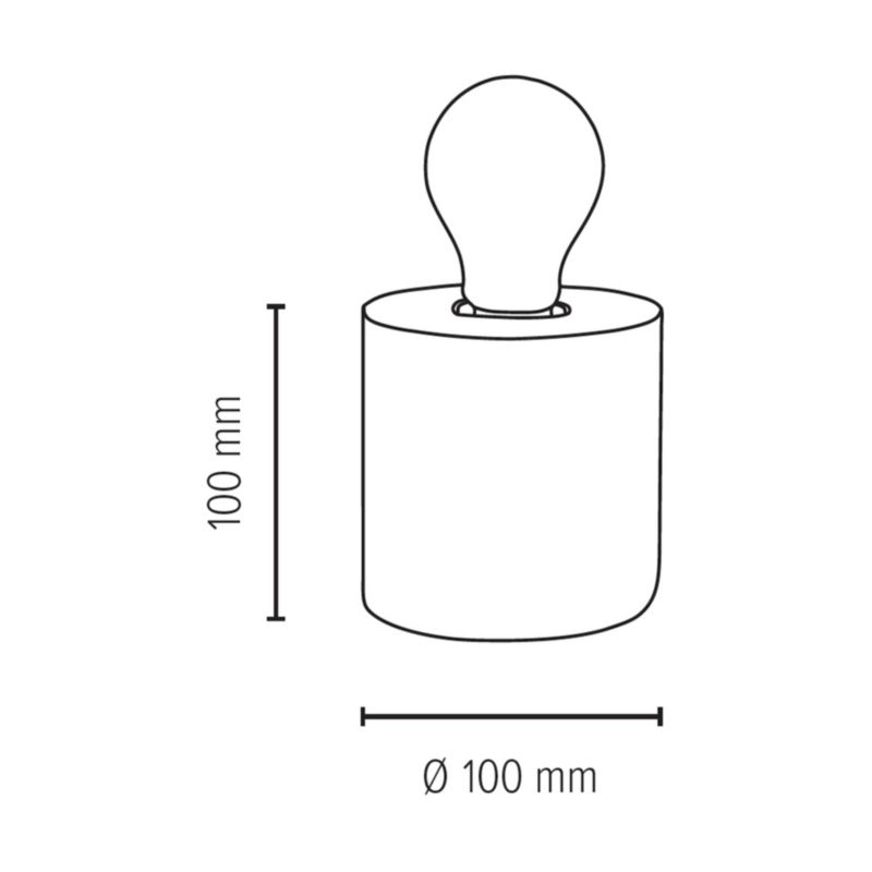 Drewniana Lampa Stołowa SPOT Light  1xE27 Max.25W Naturalne Drewno Bukowe FSC, Polski Producent, 1 szt.