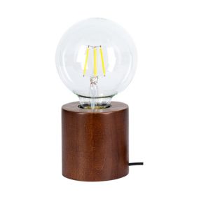 Drewniana Lampa Stołowa SPOT Light 1xE27 Max.25W Naturalne Drewno Bukowe FSC, Polski Producent 1szt.