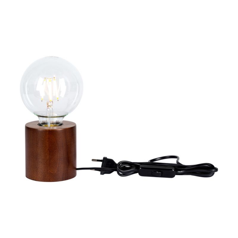 Drewniana Lampa Stołowa SPOT Light 1xE27 Max.25W Naturalne Drewno Bukowe FSC, Polski Producent 1szt.