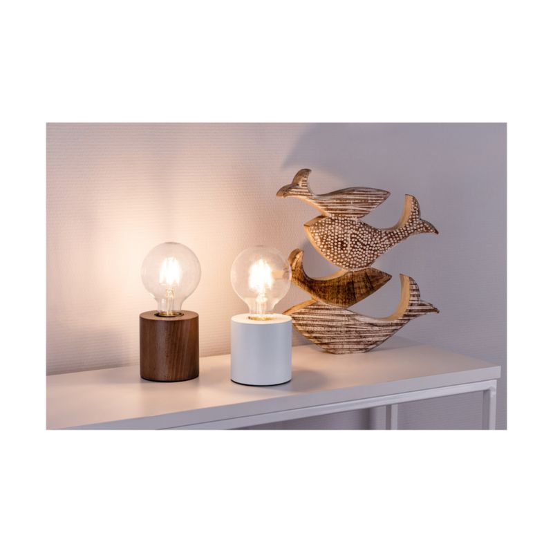 Drewniana Lampa Stołowa SPOT Light 1xE27 Max.25W Naturalne Drewno Bukowe FSC, Polski Producent 1szt.