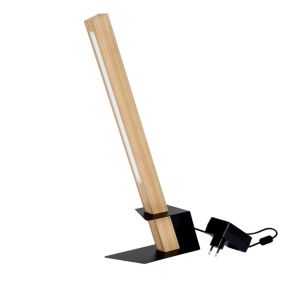 Drewniana Lampa Stołowa SPOT Light 1xLED 24V Zintegrowany 4,5W Dąb Olejowany FSC z Akcentem Czerni, 1 szt.