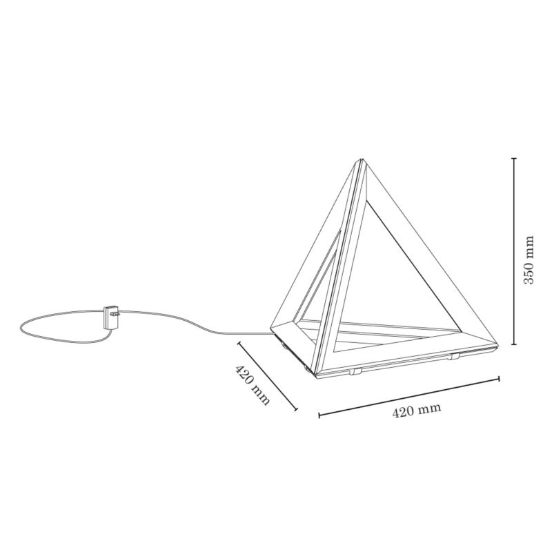 Drewniana Lampa Stołowa SPOT Light  1xLED 27W Dąb Olejowany FSC, Polski Producent, 1 szt.