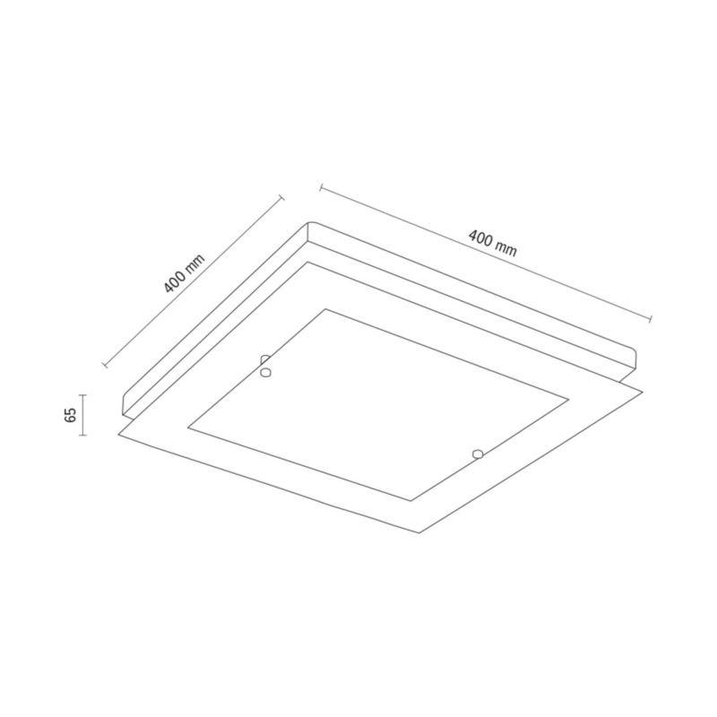 Drewniana Lampa Sufitowa SPOT  1xLED 24W Naturalna Brzoza FSC z Białym Szkłem, Polski Producent, 1 szt.