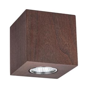 Drewniana Lampa Sufitowa SPOT Light  1xGU10 Max.6W Drewno Bukowe Orzechowe FSC, Polski Producent, 1 szt.