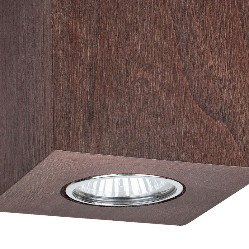 Drewniana Lampa Sufitowa SPOT Light  1xGU10 Max.6W Drewno Bukowe Orzechowe FSC, Polski Producent, 1 szt.
