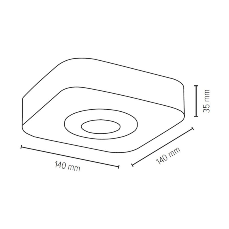 Drewniana Lampa Sufitowa SPOT Light  1xLED 5W Drewno Bukowe Orzechowe FSC, Polski Producent, 1 szt.