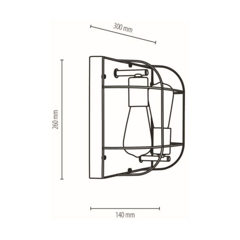 Drewniana Lampa Sufitowa SPOT Light 2xE27 Max.15W LED Drewno Sosnowe Szare FSC z Srebrnym Dodatkiem, 1 szt.