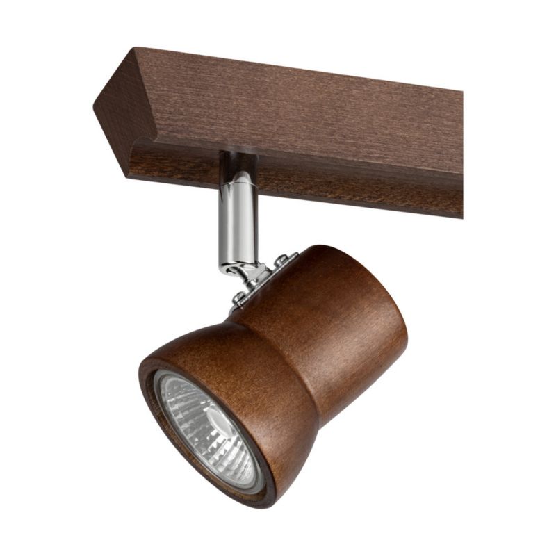 Drewniana Lampa Sufitowa SPOT Light  2xGU10 LED 5W Drewno Bukowe Orzechowe FSC, Polski Producent 1 szt.