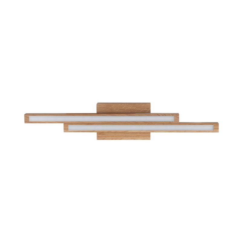 Drewniana Lampa Sufitowa SPOT Light  2xLED 12W Dąb Olejowany FSC, Polski Producent, 1 szt.