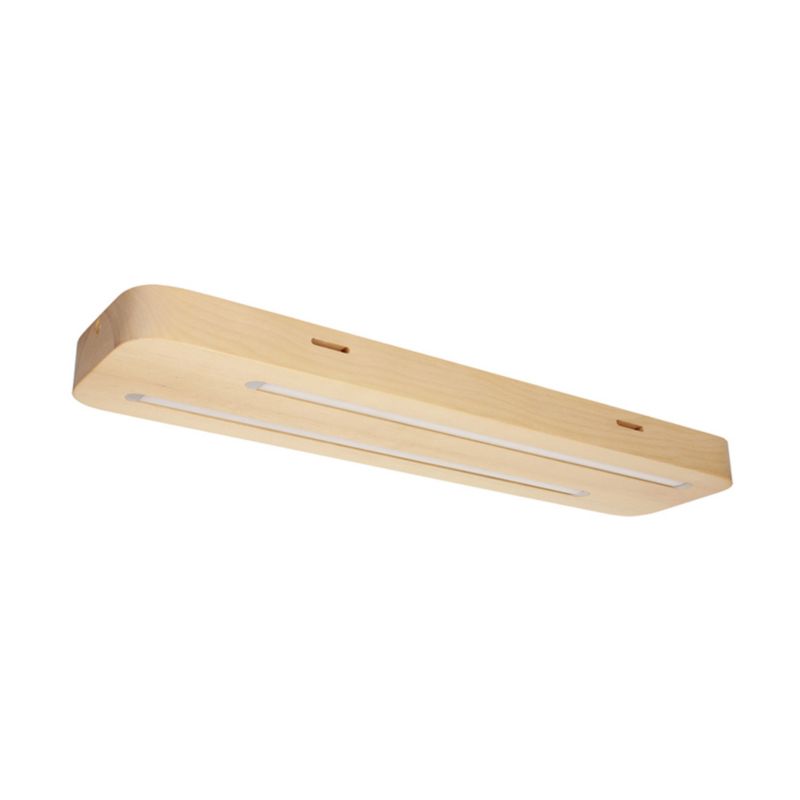 Drewniana Lampa Sufitowa SPOT Light 2xLED 12W Naturalna Brzoza FSC, Polski producent, 1 szt.