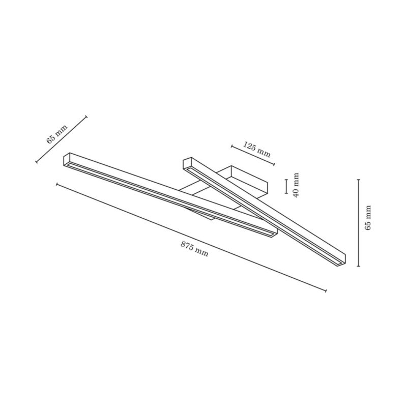 Drewniana Lampa Sufitowa SPOT Light 2xLED 18W Drewno Bukowe Orzechowe FSC, Polski Producent, 1 szt.