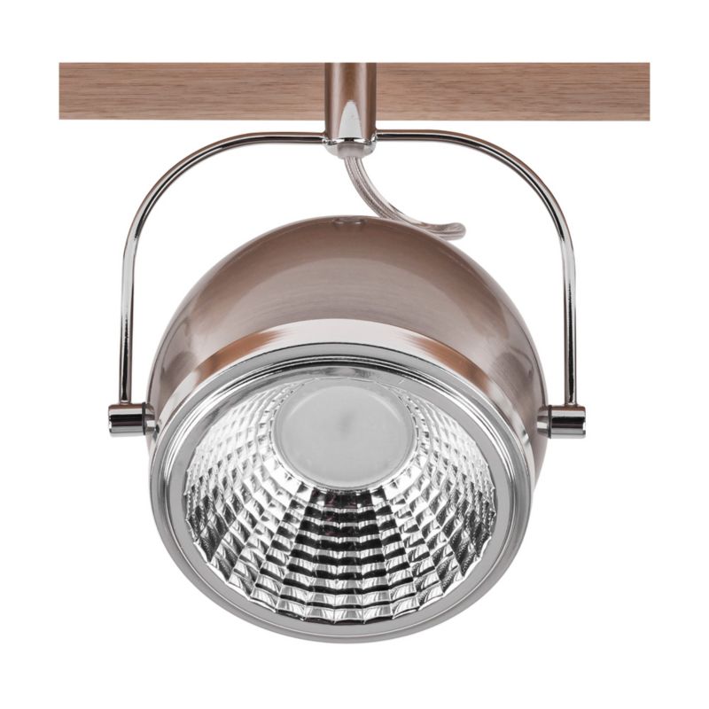 Drewniana Lampa Sufitowa SPOT Light  3xGU10 LED 6W Dąb Olejowany FSC z Dodatkiem Satyny Polski Producent 1 szt.