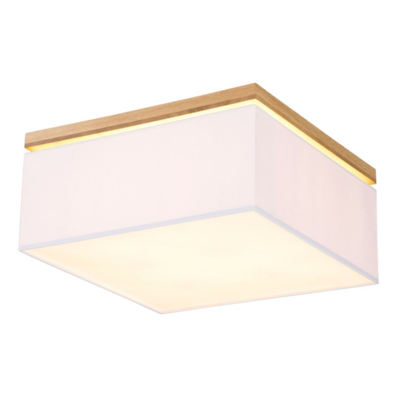 Drewniana Lampa Sufitowa SPOT Light 4xE27 Max.25W Dąb Olejowany FSC w Połączeniu z Białym Abażurem, 1 szt.