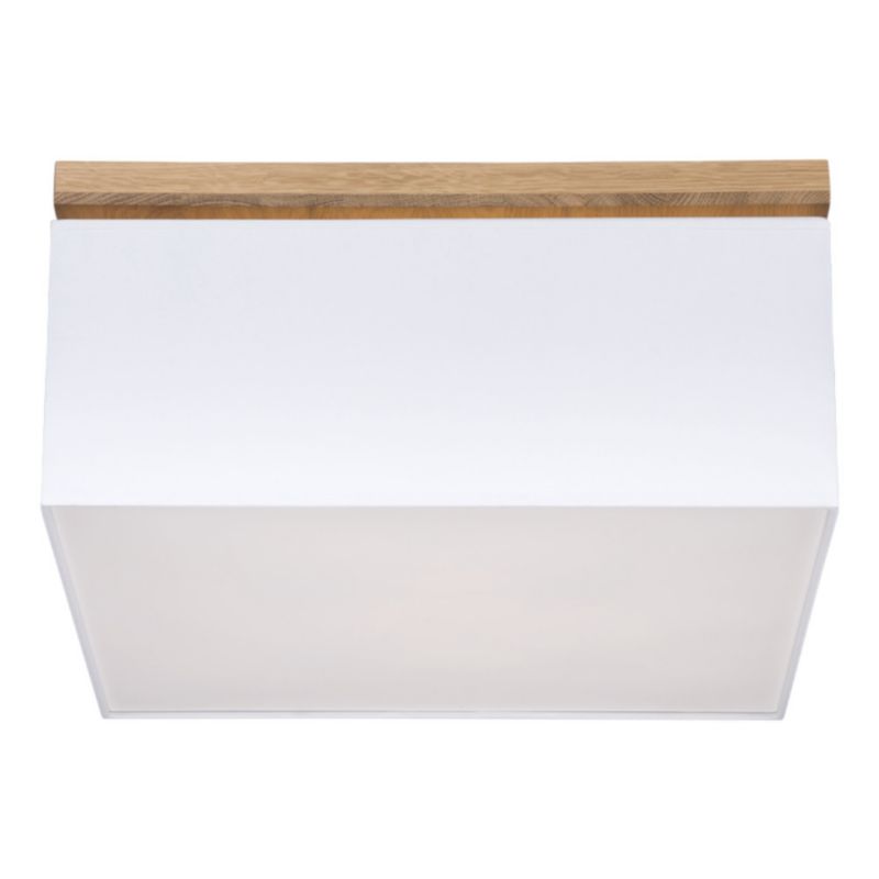 Drewniana Lampa Sufitowa SPOT Light 4xE27 Max.25W Dąb Olejowany FSC w Połączeniu z Białym Abażurem, 1 szt.