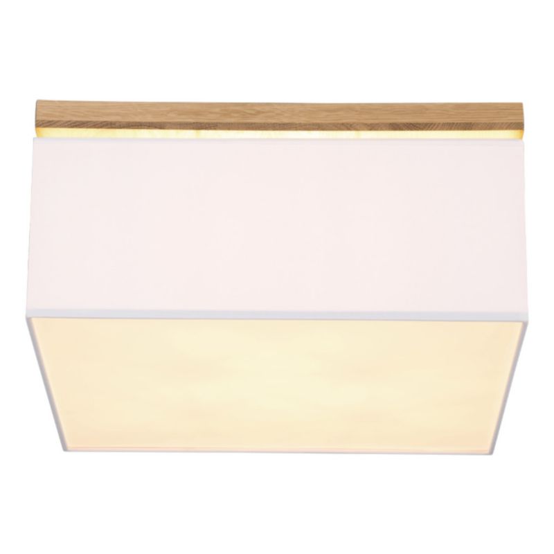 Drewniana Lampa Sufitowa SPOT Light 4xE27 Max.25W Dąb Olejowany FSC w Połączeniu z Białym Abażurem, 1 szt.