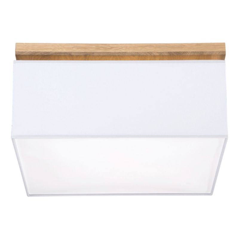 Drewniana Lampa Sufitowa SPOT Light 4xE27 Max.25W Dąb Olejowany FSC w Połączeniu z Szarym Abażurem, 1 szt.