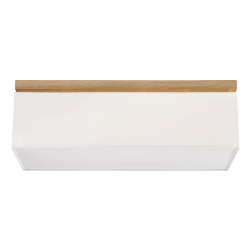 Drewniana Lampa Sufitowa SPOT Light 4xE27 Max.25W Dąb Olejowany FSC z Białym Abażurem, Polski Producent, 1 szt.
