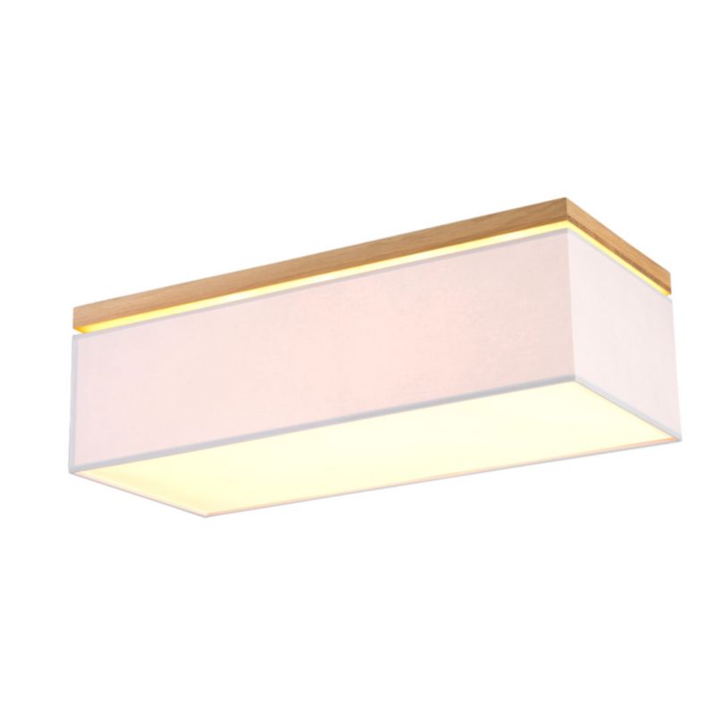 Drewniana Lampa Sufitowa SPOT Light 4xE27 Max.25W Dąb Olejowany FSC z Szarym Abażurem, Polski Producent, 1 szt.
