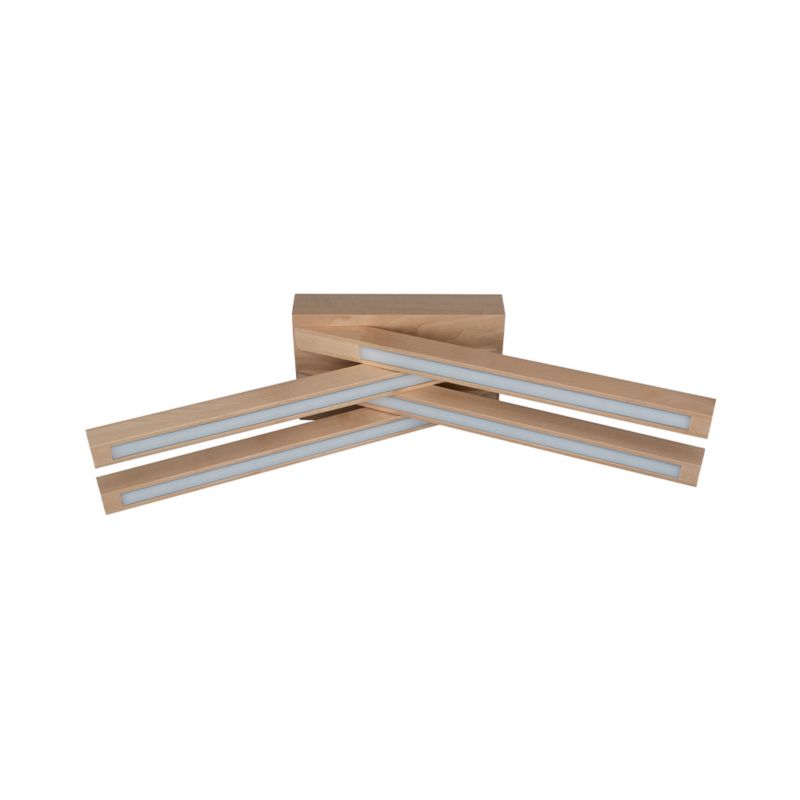 Drewniana Lampa Sufitowa SPOT Light  4xLED 18W Naturalna Brzoza FSC, Polski Producent, 1 szt.