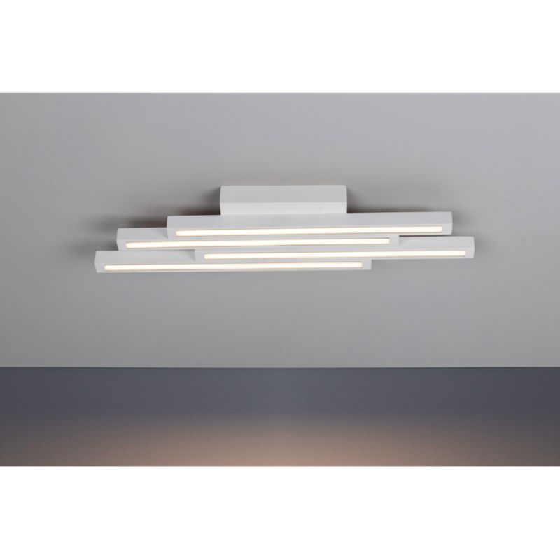 Drewniana Lampa Sufitowa SPOT Light  4xLED 24W Drewno Bukowe Białe FSC, Polski Producent, 1 szt.