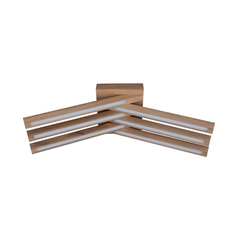 Drewniana Lampa Sufitowa SPOT Light  6xLED 27W Dąb Olejowany FSC, Polski Producent, 1 szt.