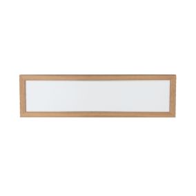 Drewniana Lampa Sufitowa SPOT Light  Square 1xLED 45W Dąb Olejowany FSC z Białym Szkłem, Polski Producent, 1 szt.
