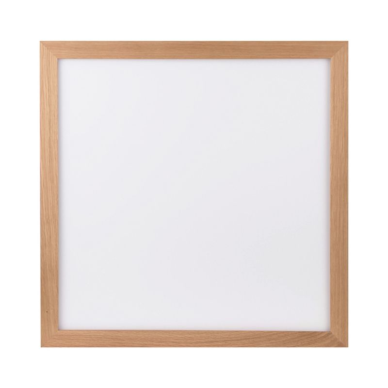Drewniana Lampa Sufitowa SPOT Light  Square 1xLED 46W Dąb Olejowany FSC z Białym Szkłem, Sterowana Pilotem, 1 szt.
