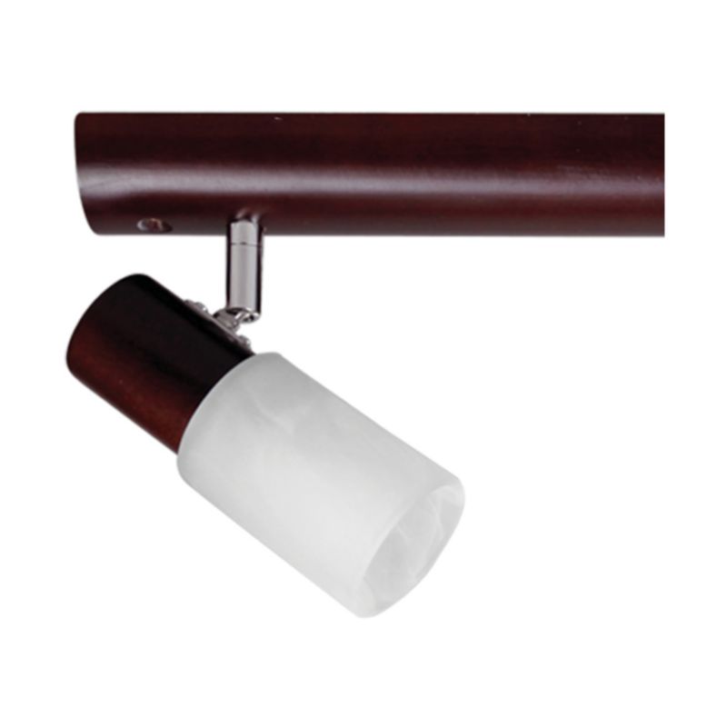 Drewniana Lampa Sufitowa Wenge SPOT Light 4xE14 Max.40W  z Białymi Szklanymi Kloszami, Polski Producent, 1 szt.