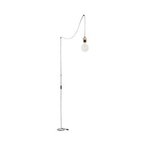 Drewniana Lampa Wisząca SPOT Light 1xE27 Max.60W Dąb Olejowany FSC z Akcentem Czerni, Polski Producent, 1 szt.