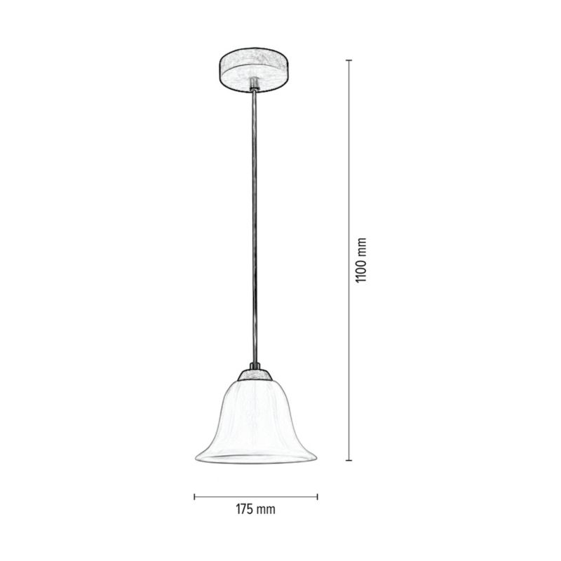 Drewniana Lampa Wisząca SPOT Light 1xE27 Max.60W Dąb Olejowany FSC z Białym Szkłem, Polski Producent, 1 szt.