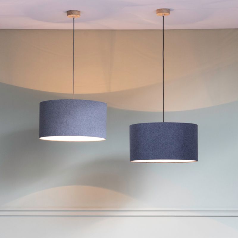 Drewniana Lampa Wisząca SPOT Light  1xE27 Max.60W Dąb Olejowany FSC z Czarną Tkaniną, Polski Producent, 1 szt.