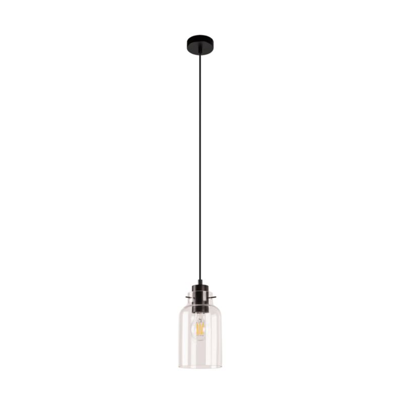 Drewniana Lampa Wisząca SPOT Light  1xE27 Max.60W Drewno Bukowe Orzechowe FSC z Transparentnym Szkłem, 1 szt.