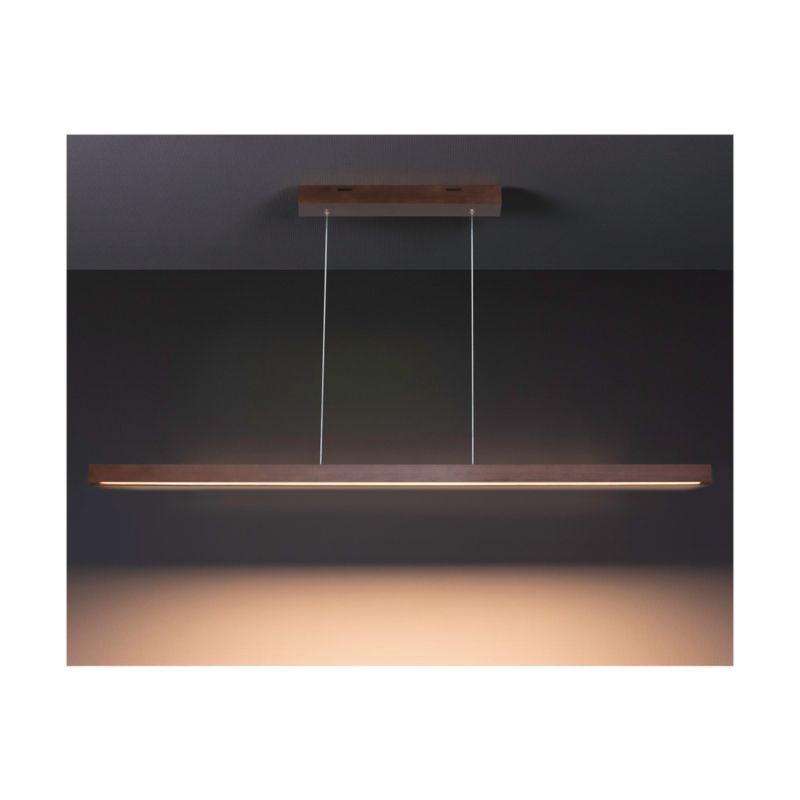 Drewniana Lampa Wisząca SPOT Light  1xLED 15W Drewno Bukowe Orzechowe FSC, Ściemniacz Dotykowy, 1 szt.