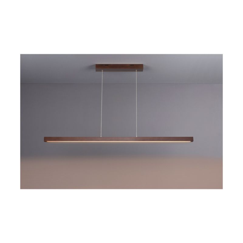 Drewniana Lampa Wisząca SPOT Light  1xLED 15W Drewno Bukowe Orzechowe FSC, Ściemniacz Dotykowy, 1 szt.