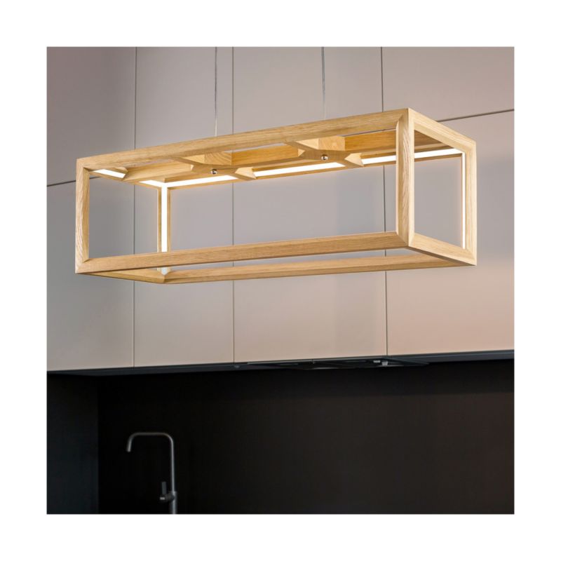Drewniana Lampa Wisząca SPOT Light 1xLED 24V 43,5W Dąb Olejowany FSC, Polski Producent, 1 szt.