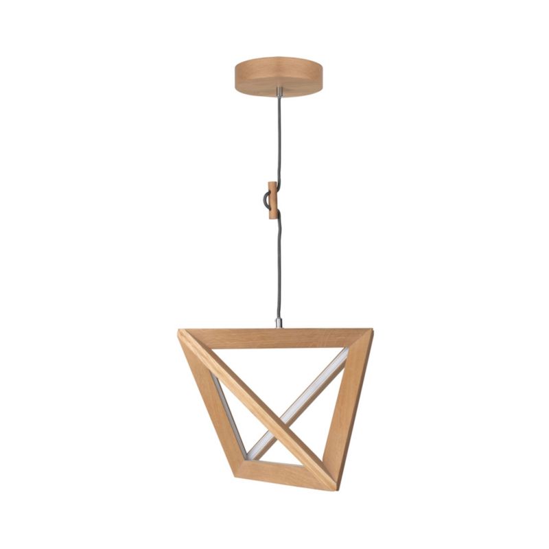 Drewniana Lampa Wisząca SPOT Light  1xLED 27W Dąb Olejowany FSC, Polski Producent, 1 szt.